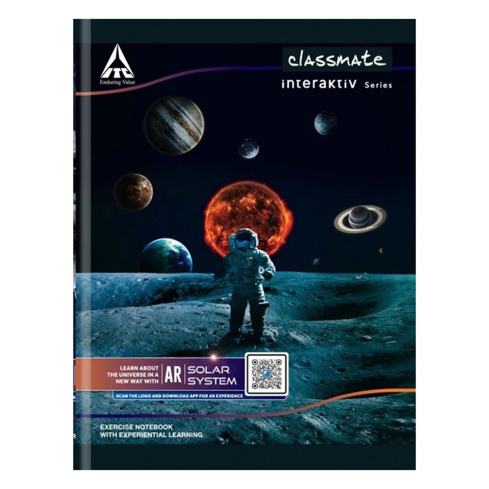 Classmate AR Interaktiv Assorted Long Book Single Line (29.7x21 cm) - 172 Pages