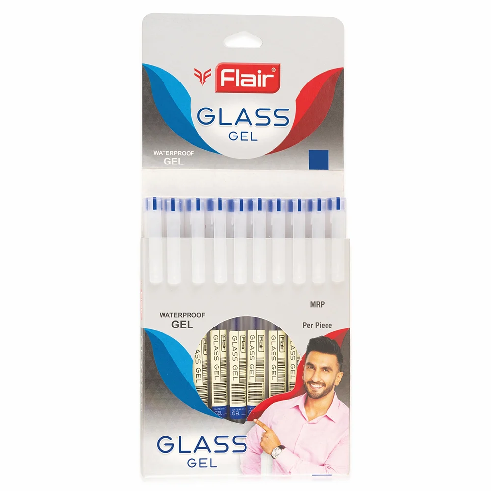 Flair Glass Gel Pen - Blue