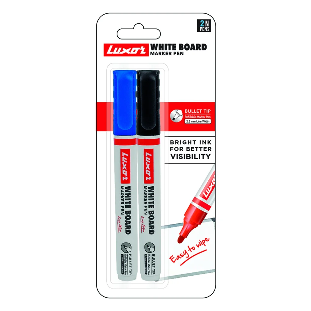 Luxor White Board Marker - Black & Blue