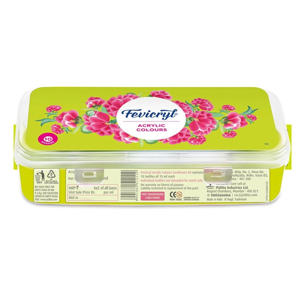 Pidilite Fevicryl Acrylic Colours Paint Sunflower Kit