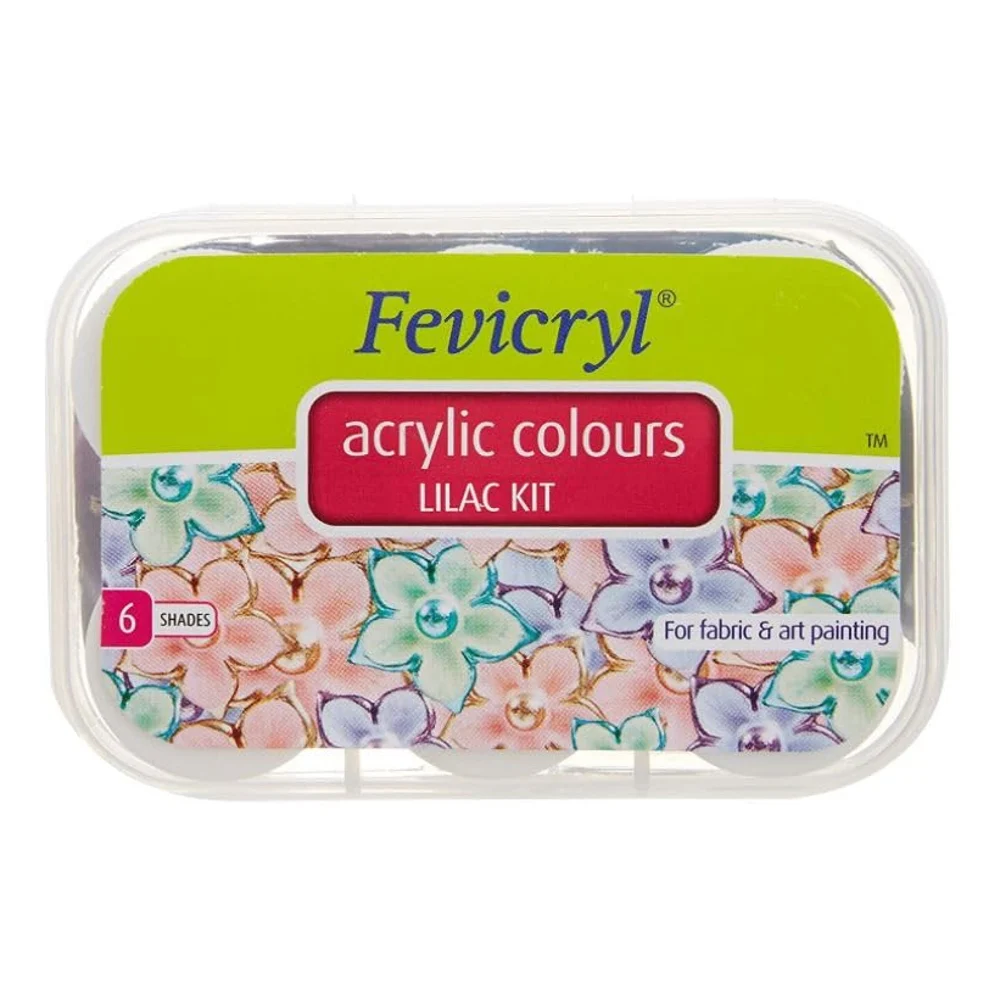 Pidilite Fevicryl Acrylic Colours Lilac Kit