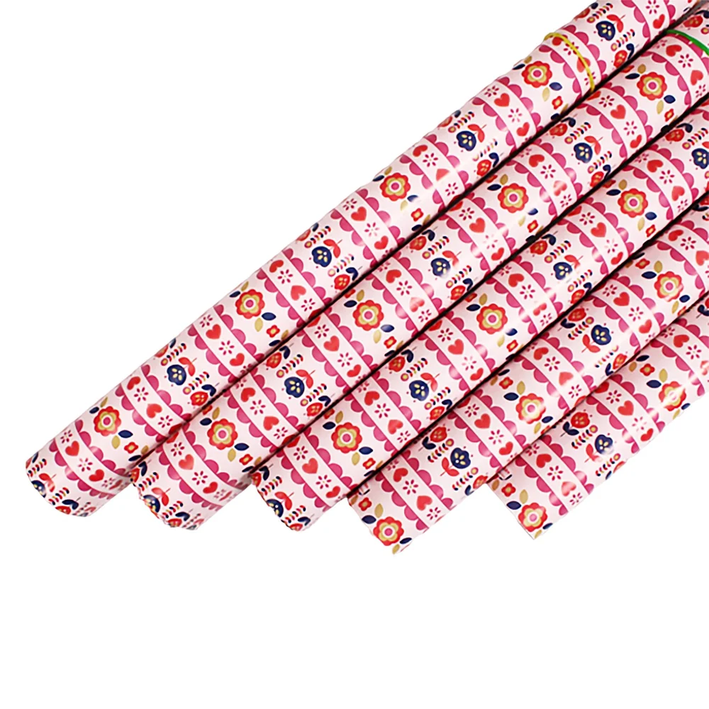 Archies Madhubani Gift Wrapping Paper Flower & Heart Printed