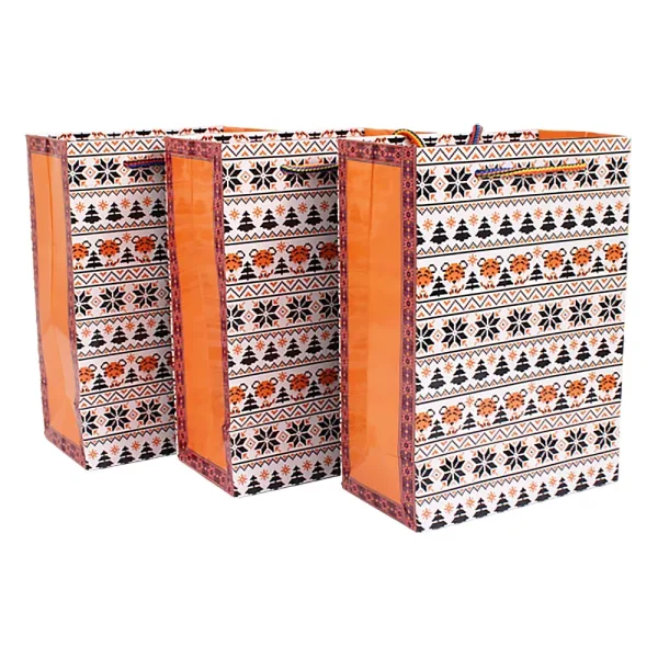Archies Madhubani Cub Design Printed Paper Gift Bag (Medium)