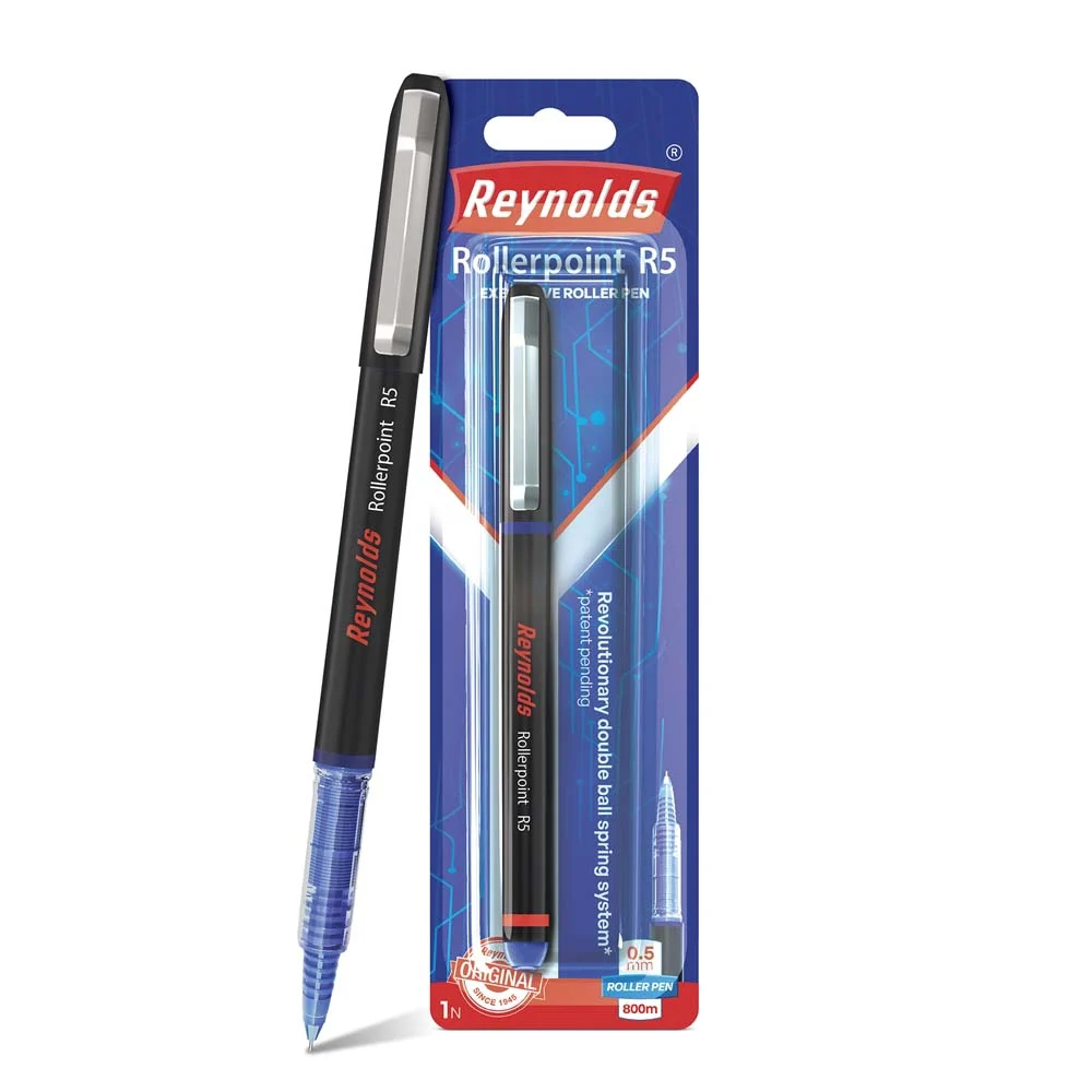 Reynolds Rollerpoint R5 Blister Blue Ball Pen