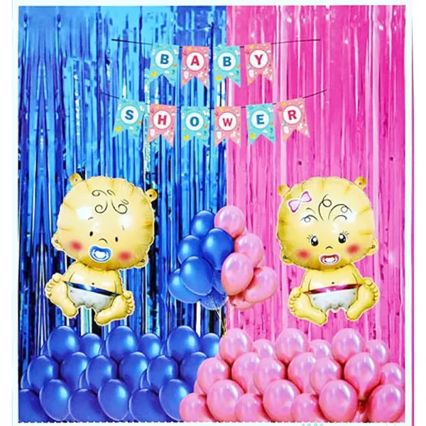 Manovedant Baby Shower Decoration Kit - Multicolour