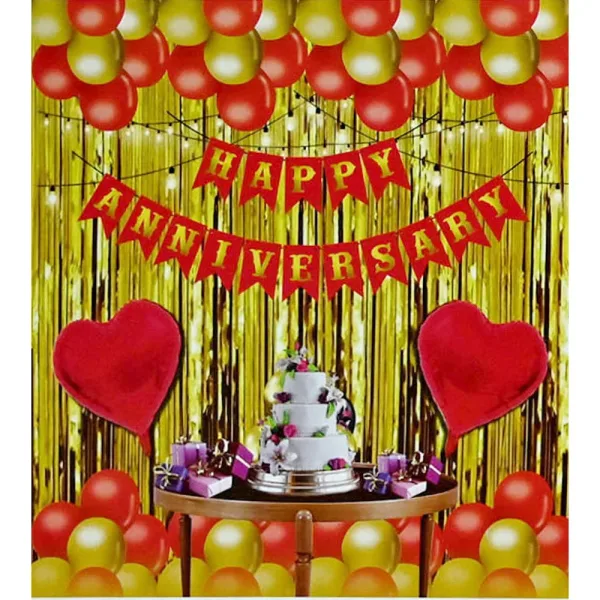 Manovedant Happy Anniversary Decoration Kit - Multicolour