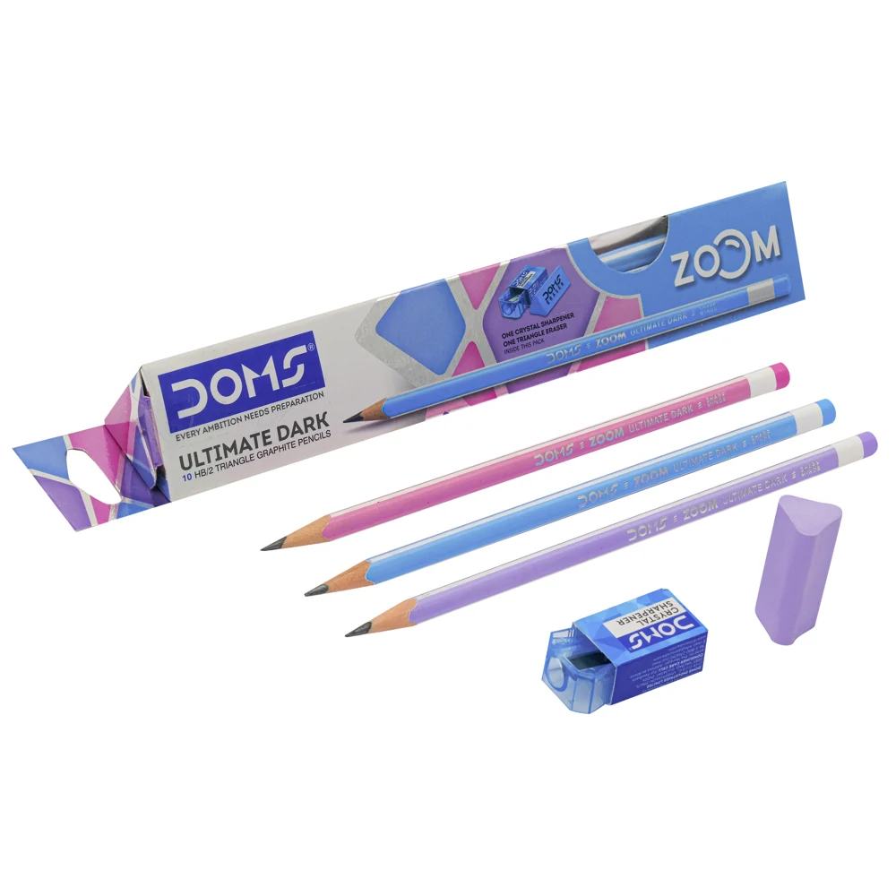 Doms Zoom Triangle Pencil - 10 Pieces