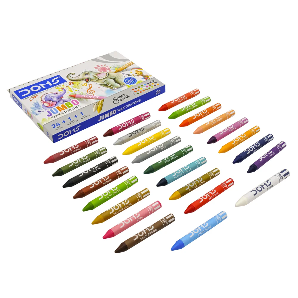 Doms Jumbo Wax Crayons - 26 Shades