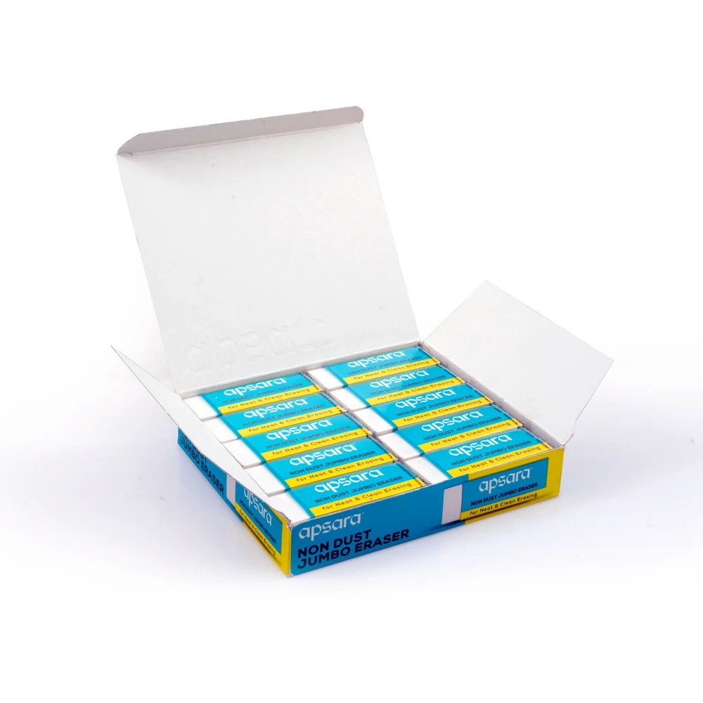 Apsara Nondust Jumbo Eraser (White) - 20 Pieces