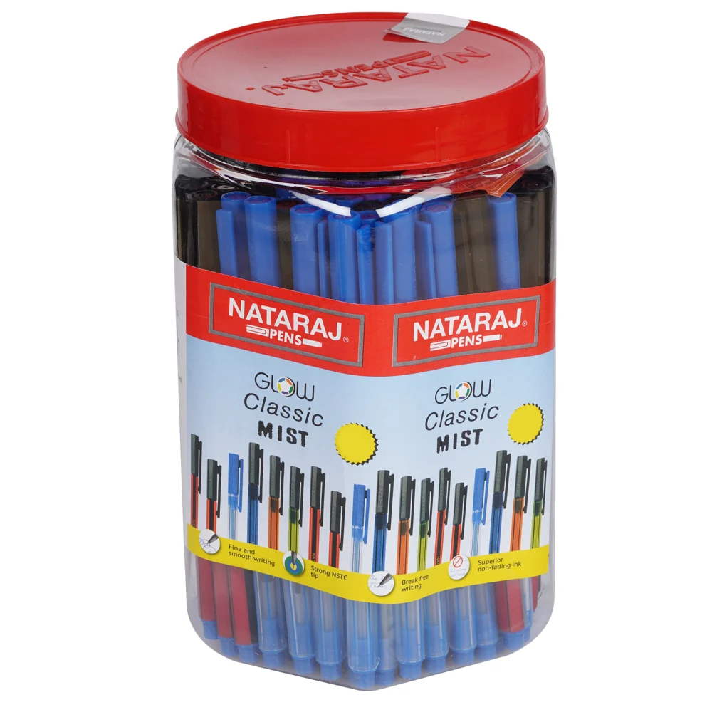 Nataraj GCM Ball Pen Jar (Blue) - 100 Pieces