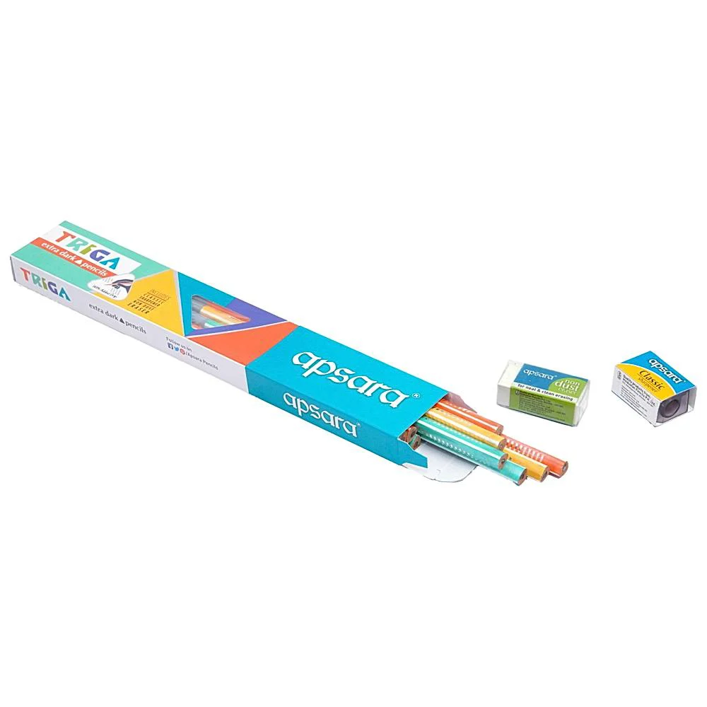 Apsara Triga Triangle Pencils - Pack Of 10