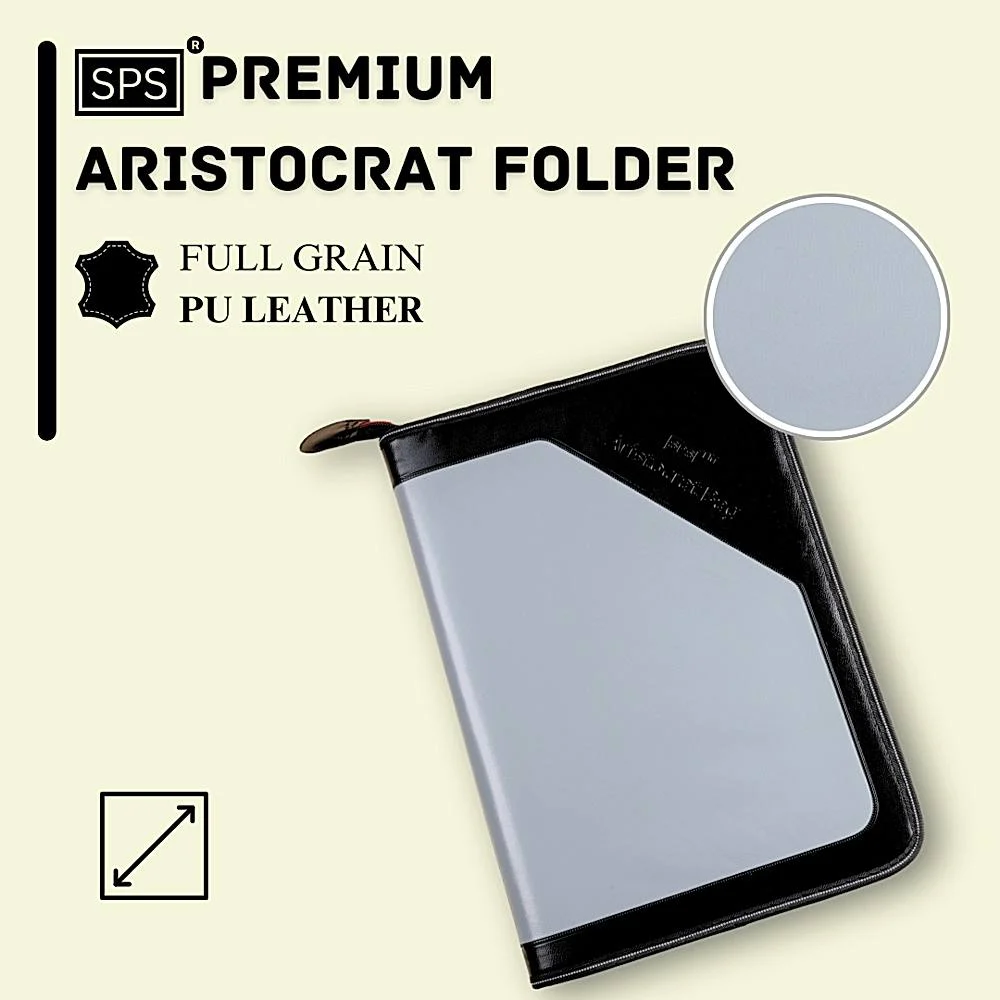 SPS Aristocrat File Folder (Grey) 24 Pocket