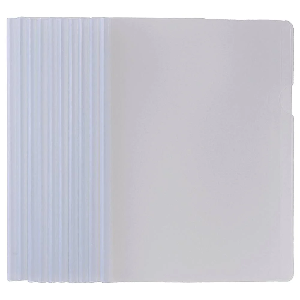 SPS Strip File Folder A4 Size (Transparent) - 10 Pieces
