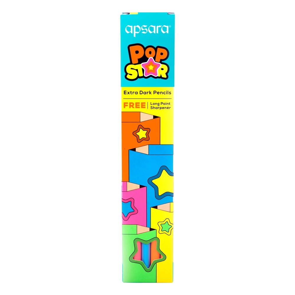 Apsara POP Star Extra Dark Pencils - Pack of 10