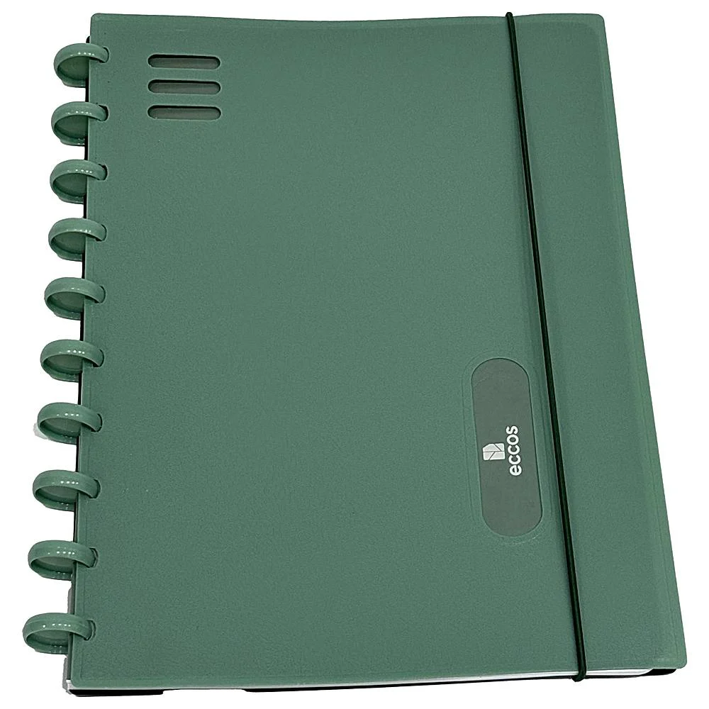 ECCOS Removable Notebook A4 Size 100 Pages (Green)
