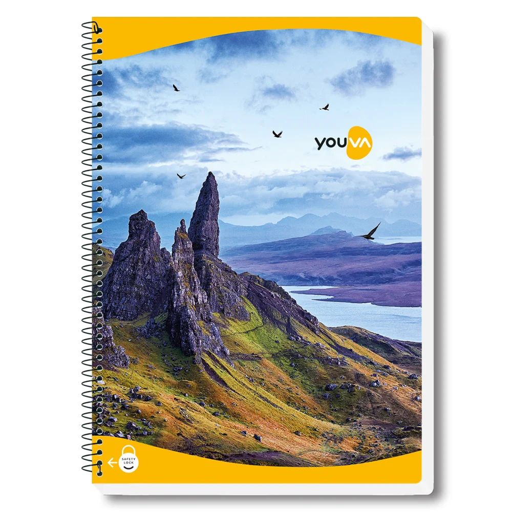 Navneet Youva Spiral Long Book A4 Size Unruled 400 Pages