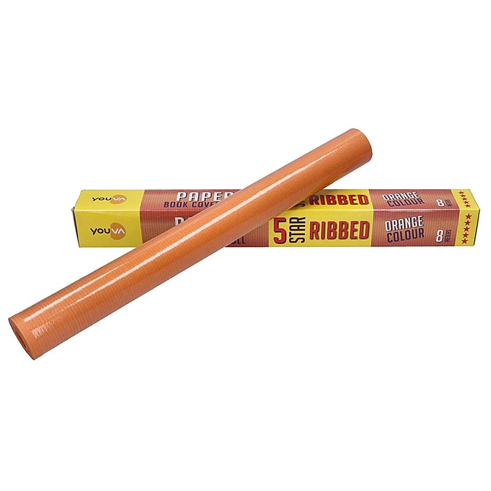 Navneet Youva Book Cover Roll 8 Meters ( Orange )