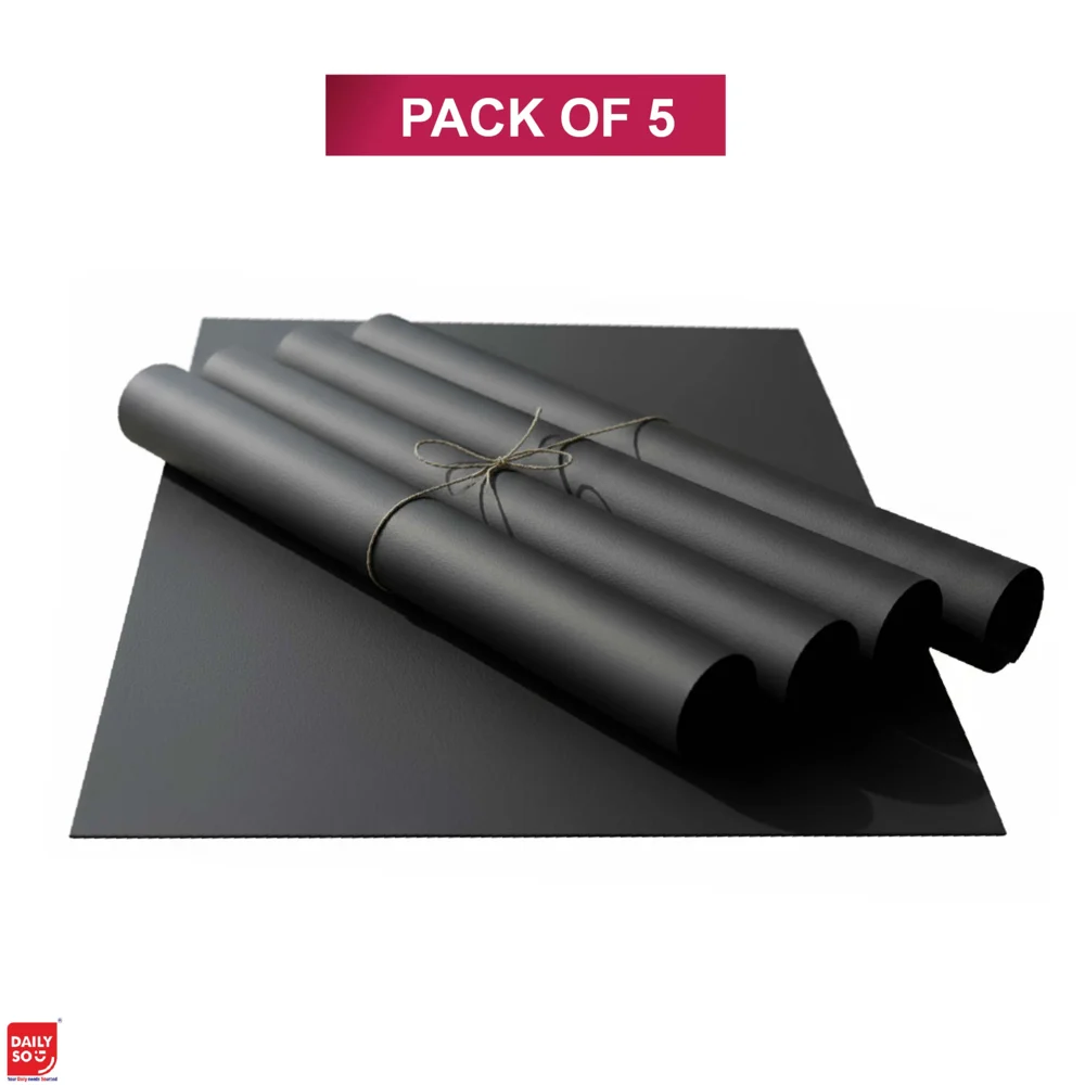 Dailyso Chart Paper 22X28 Inch - Black - 5 Sheets