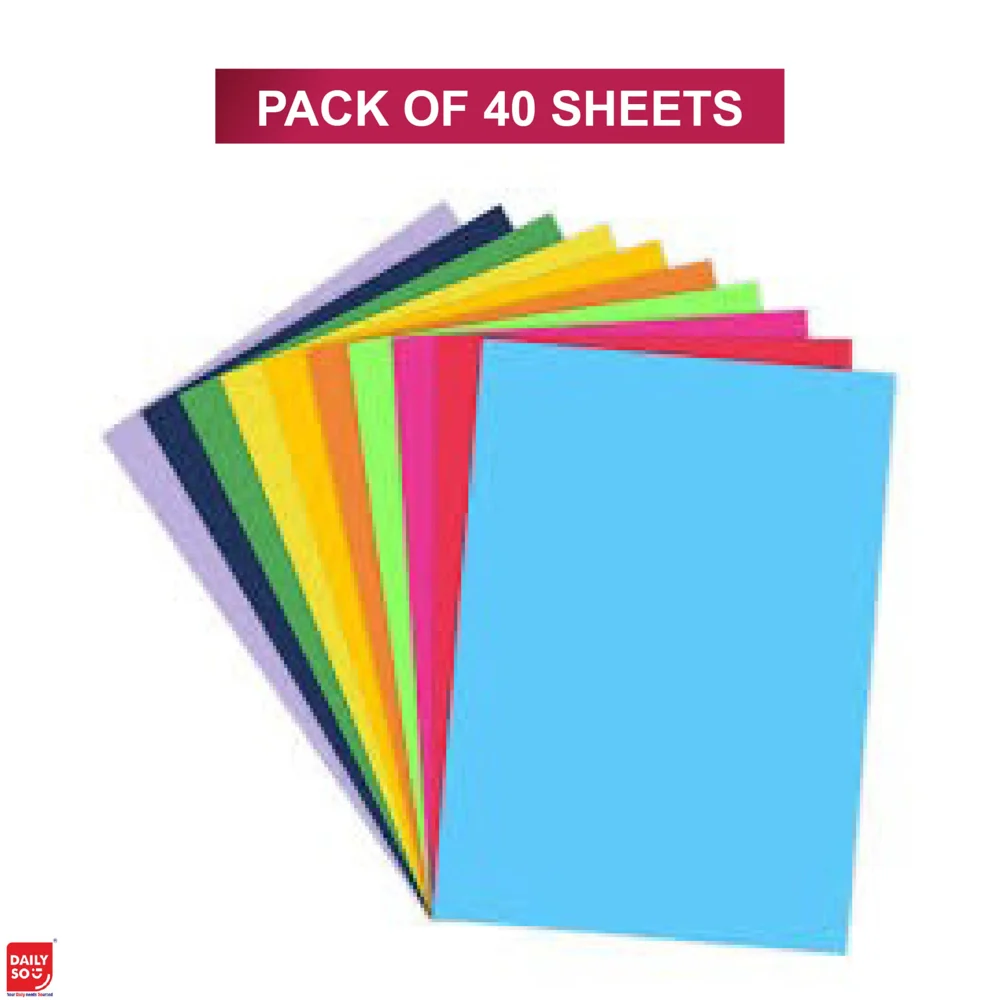 Dailyso Neon Sheet - Multicolor - 40 Sheet