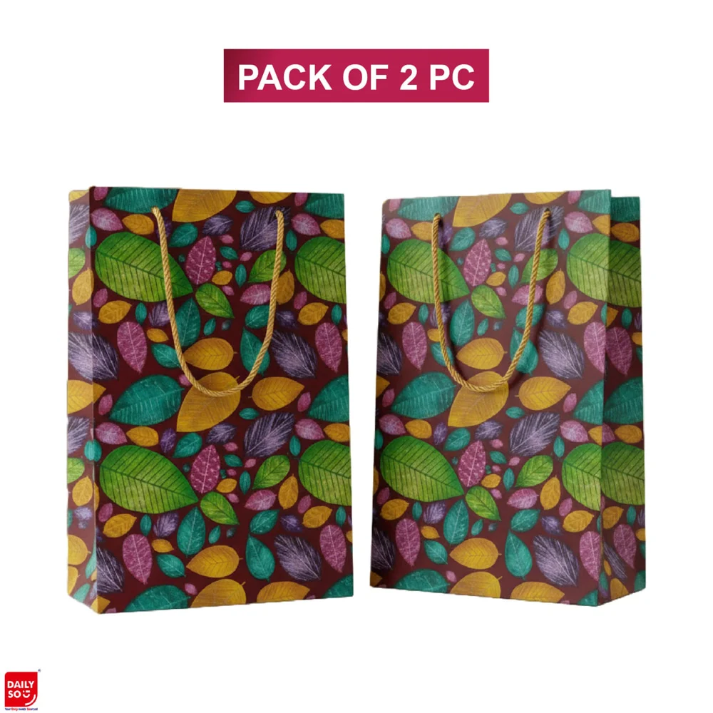 Dailyso Pan Design Gift Bag - Micro Metalic - 2 Pieces