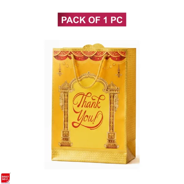 Dailyso Flower Design Gift Bag D2 - Micro Metalic - 1 Pieces