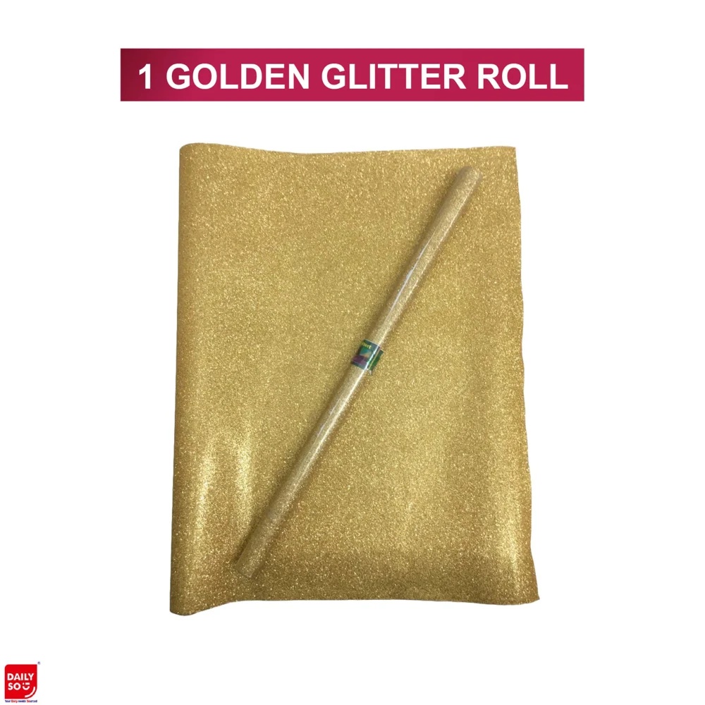 Dailyso Original Glitter Decoration Paper 55 X 100 Cm Gold