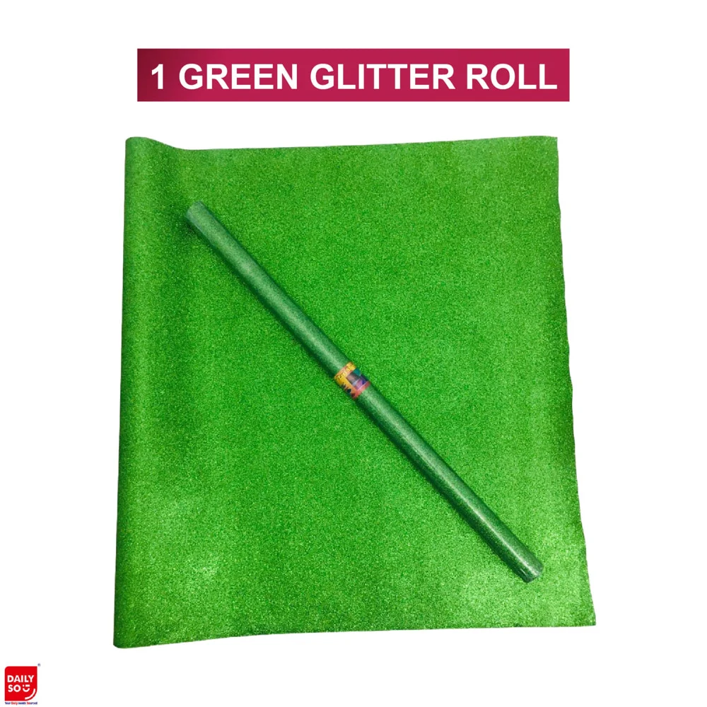 Dailyso Original Glitter Decoration Paper 55 X 100 Cm Green