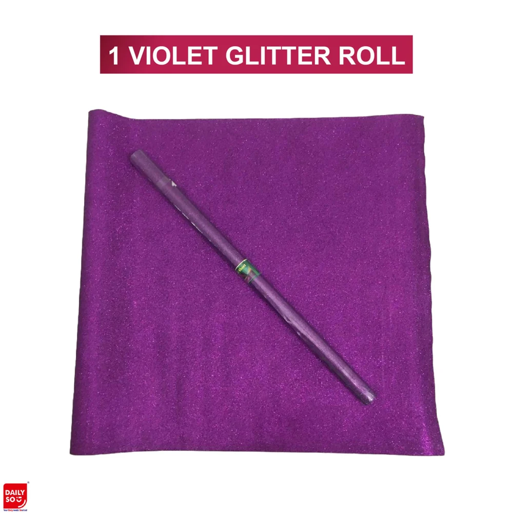 Dailyso Original Glitter Decoration Paper 55 X 100 Cm Voilet