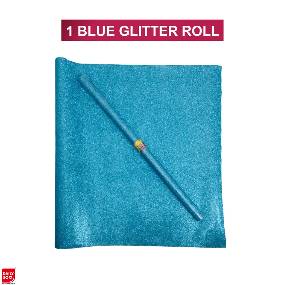 Dailyso Original Glitter Decoration Paper 55 X 100 Cm Light Blue