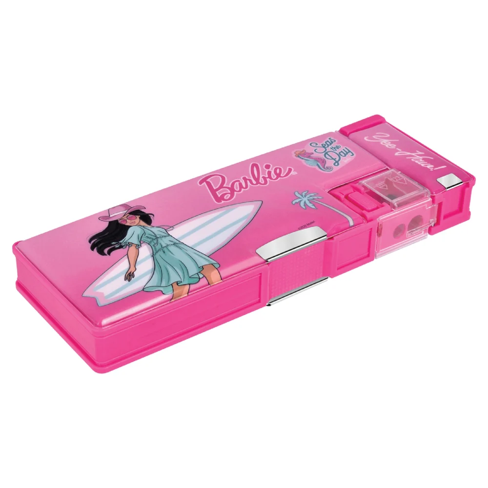 Pratap Barbie Dual Sided Pencil Box (Pink)
