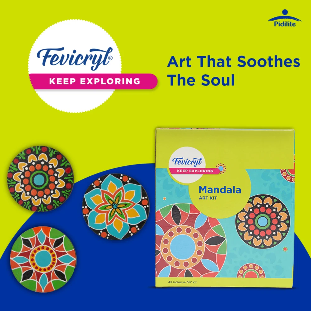 Pidilite Fevicryl Mini Art Of India Mandala Art Kit