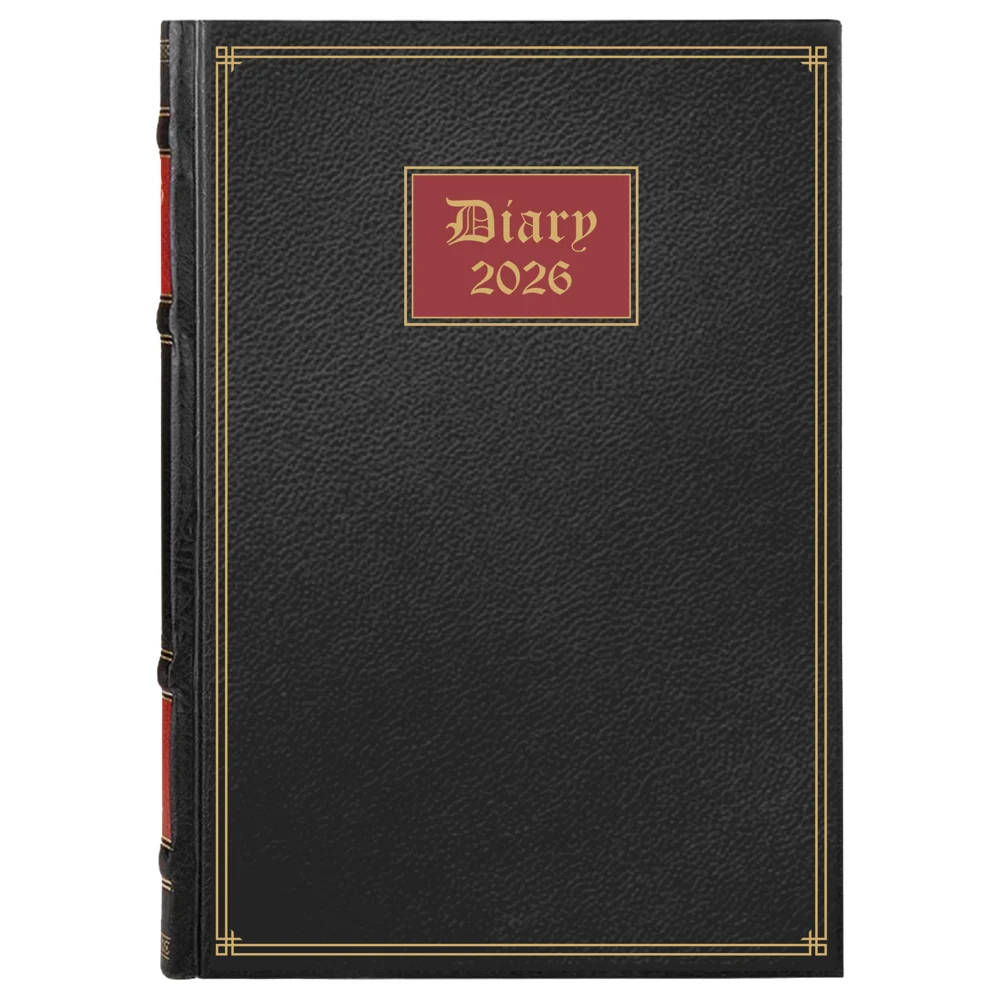 Matrikas A5 Antiqu Diary 2026 Black - 336 Pages