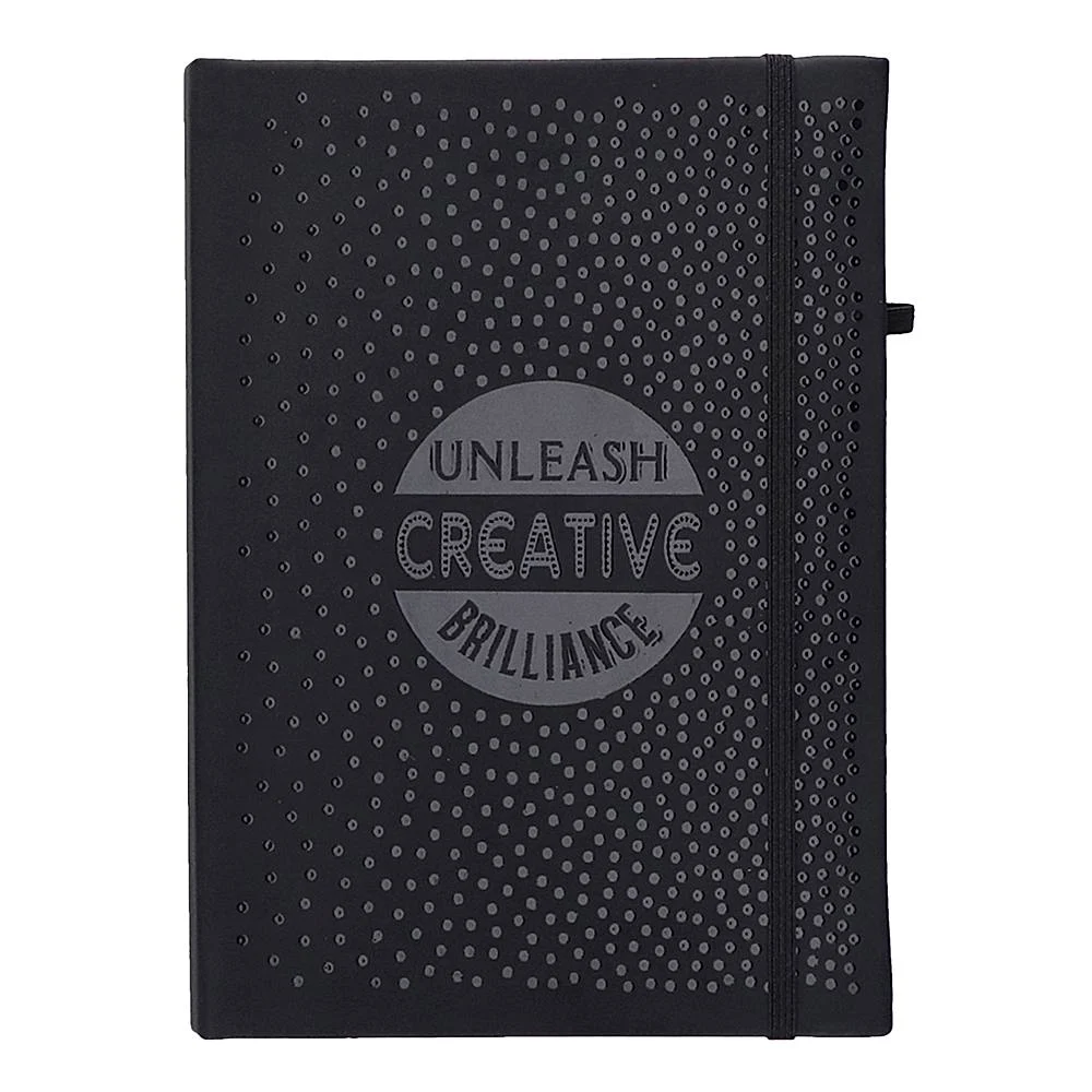 Youva Case Bound Notebook Black Pearl Single Line (A5 Size) 240 Pages