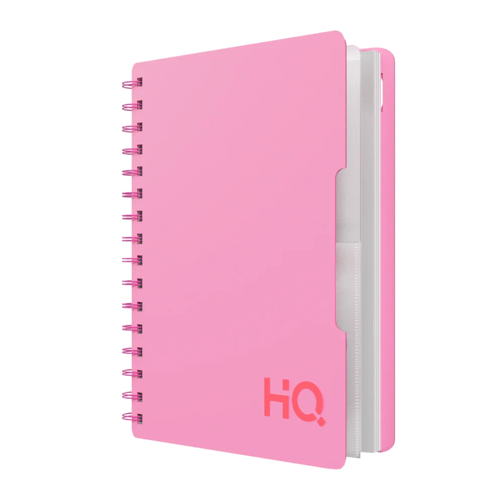 HQ Single Subject Book Single Line (A5 Size) 160 Pages - Coral Pink