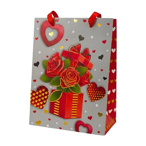 SE7EN Rose Printed Paper Gift Bag - Medium Size