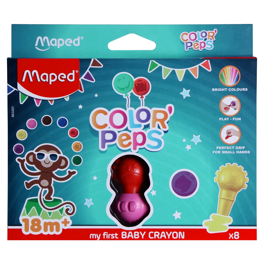 Maped Colorpeps My First Baby Crayon (8 Shades)