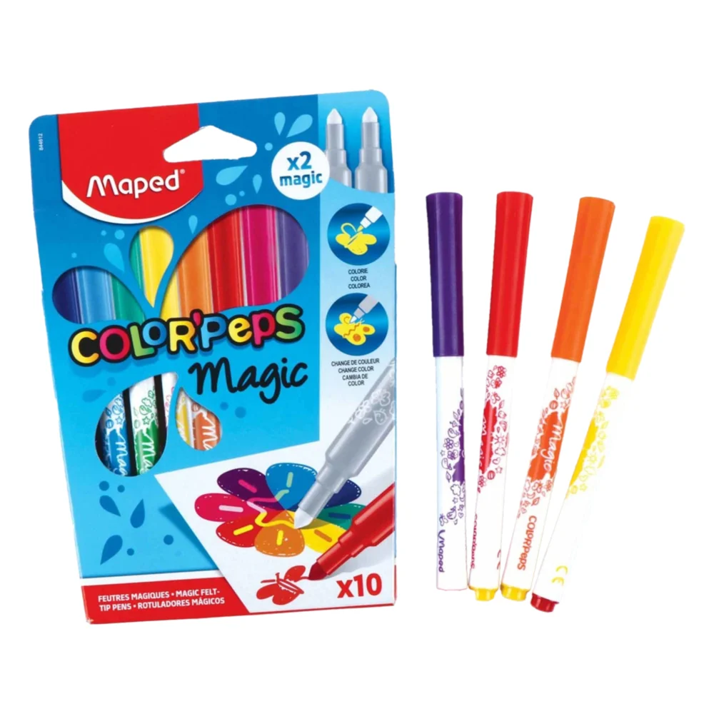 Maped Magic Felt Tip Pens Color'Peps (10 Shades)