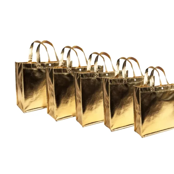 Gold Metalic Gift Bag (Small) Set Of 5