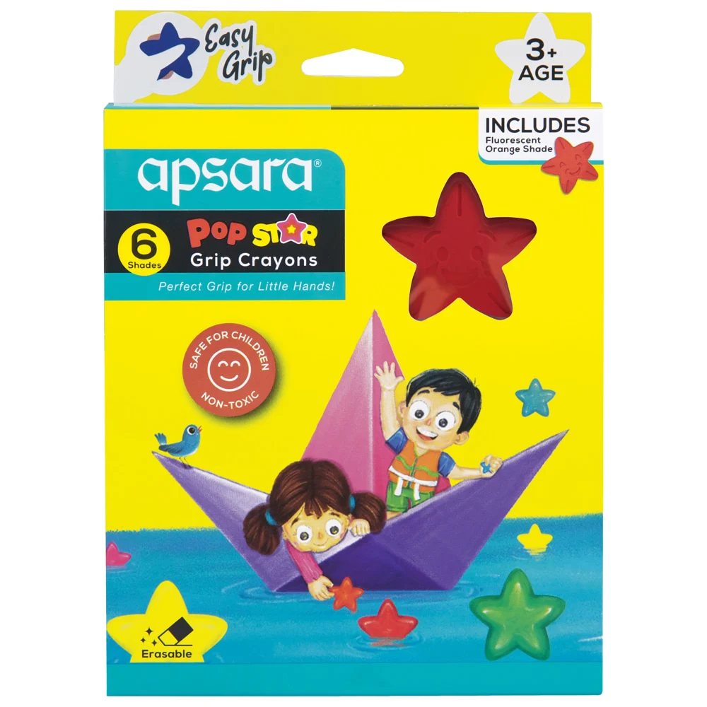 Apsara Star Crayons 6 Shades