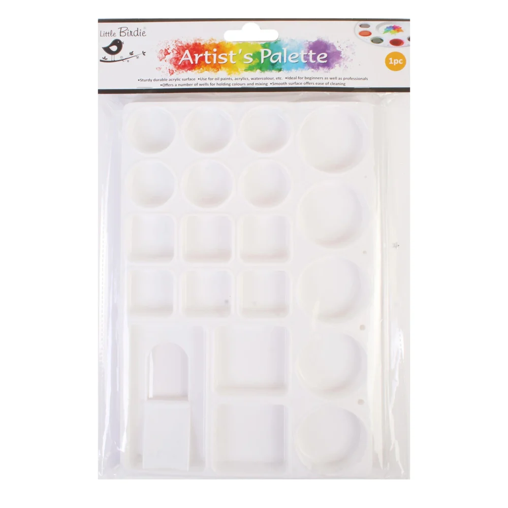Little Birdie Artist Colour Mixing Palette (Rectangle) 6 Inch
