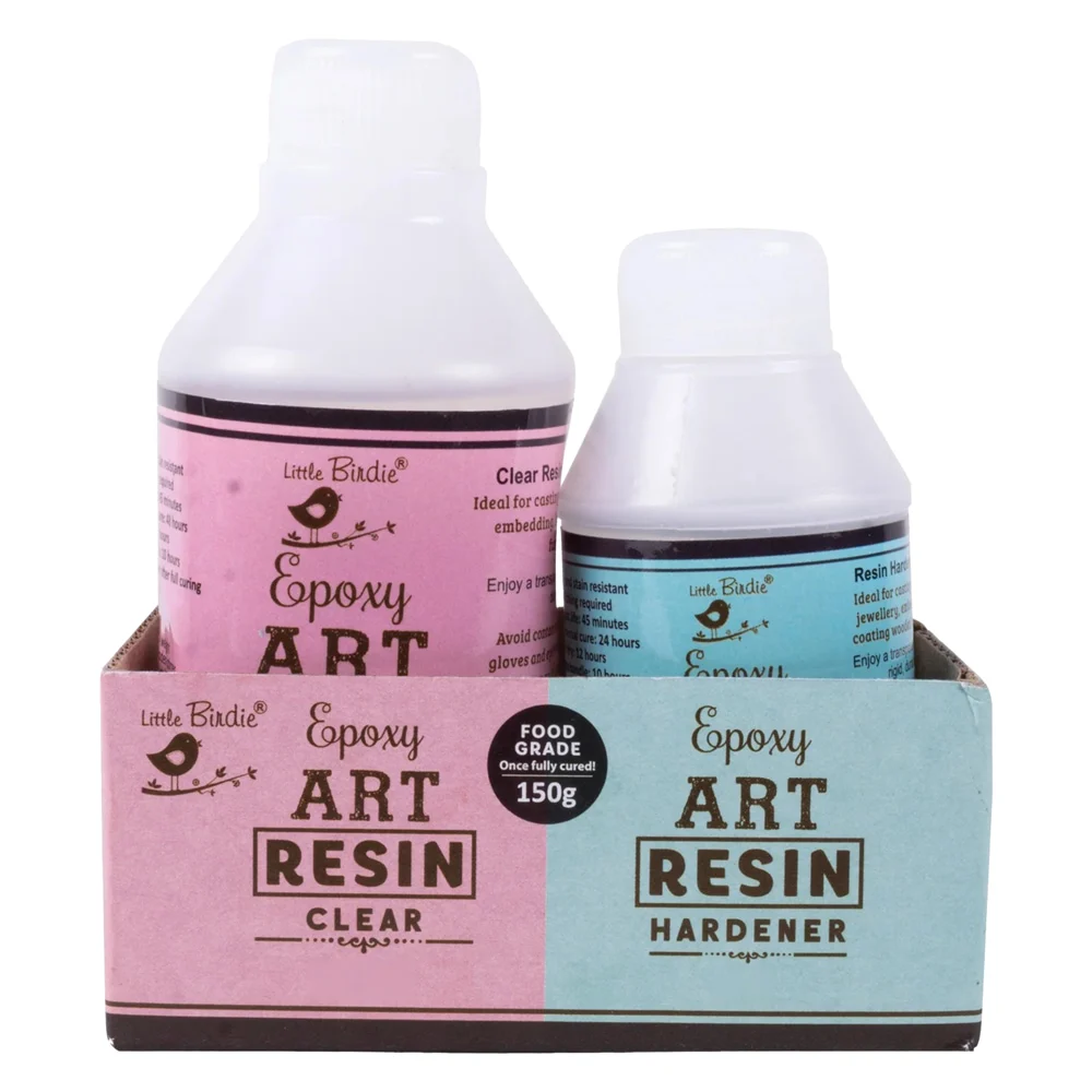 Little Birdie Epoxy Art Resin And Hardener Bottle (Transperant) 150 ml