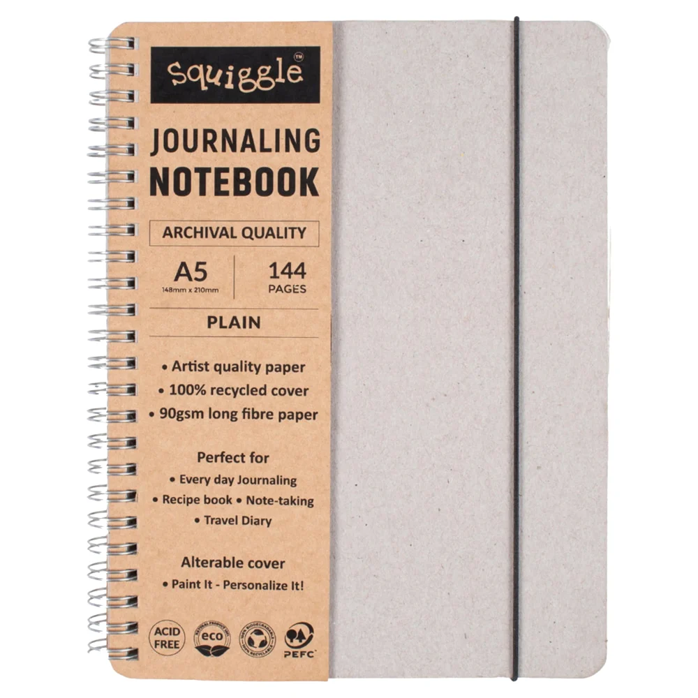 Little Birdie A5 Plain Wiro Premium Quality Journaling Notebook - 144 Pages