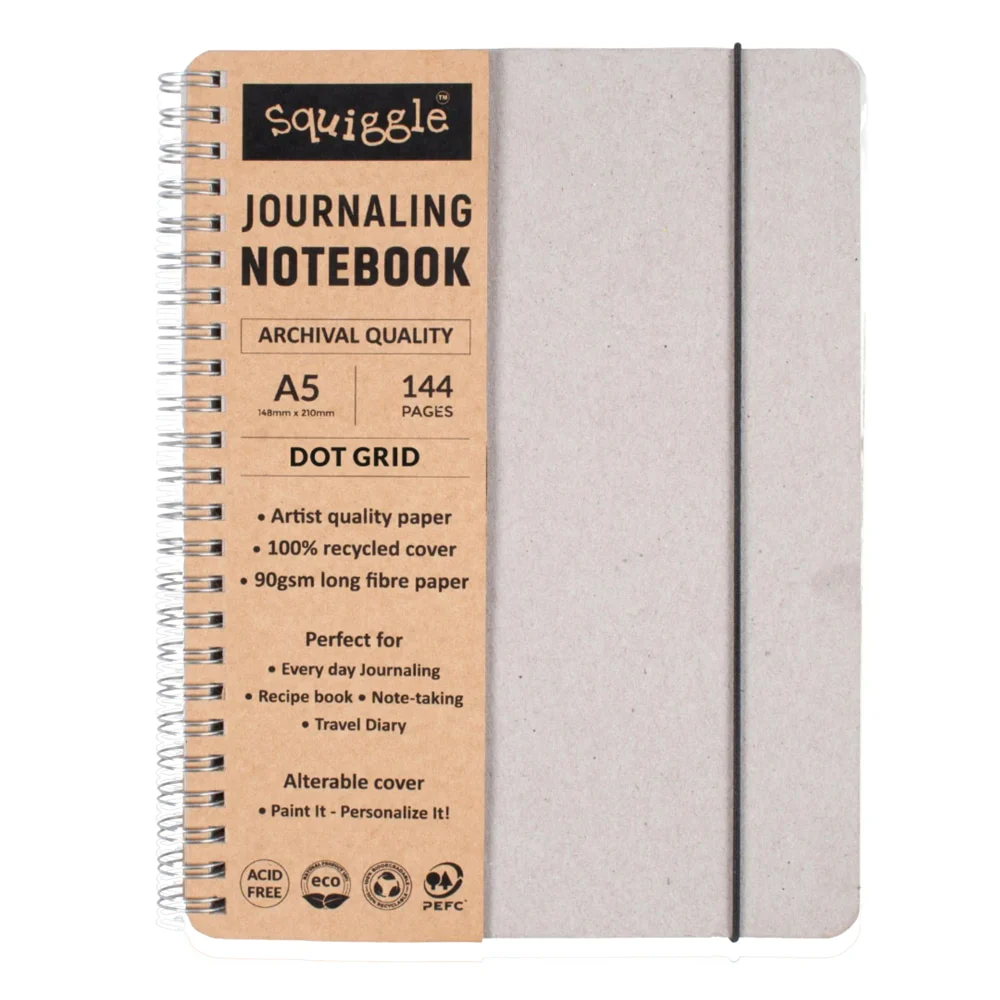 Little Birdie A5 Dotted Wiro Premium Quality Journaling Notebook - 144 Pages