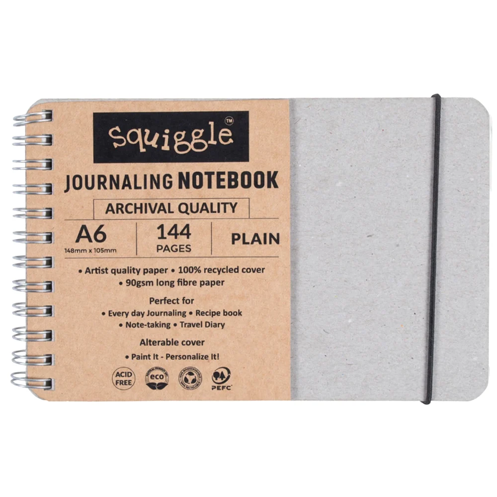 Little Birdie A6 Plain Wiro Premium Quality Journaling Notebook - 144 Pages