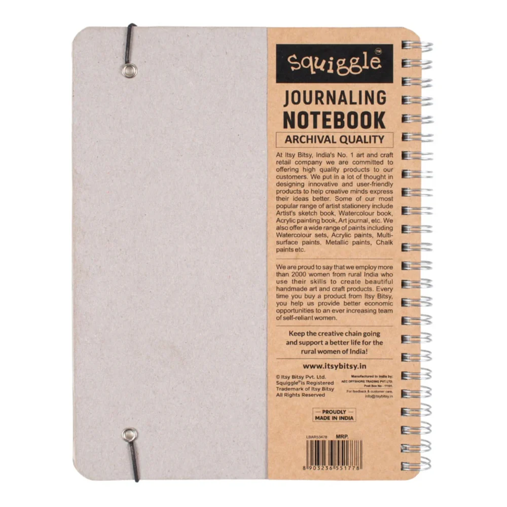 Little Birdie A5 Square Wiro Premium Quality Journaling Notebook - 144 Pages