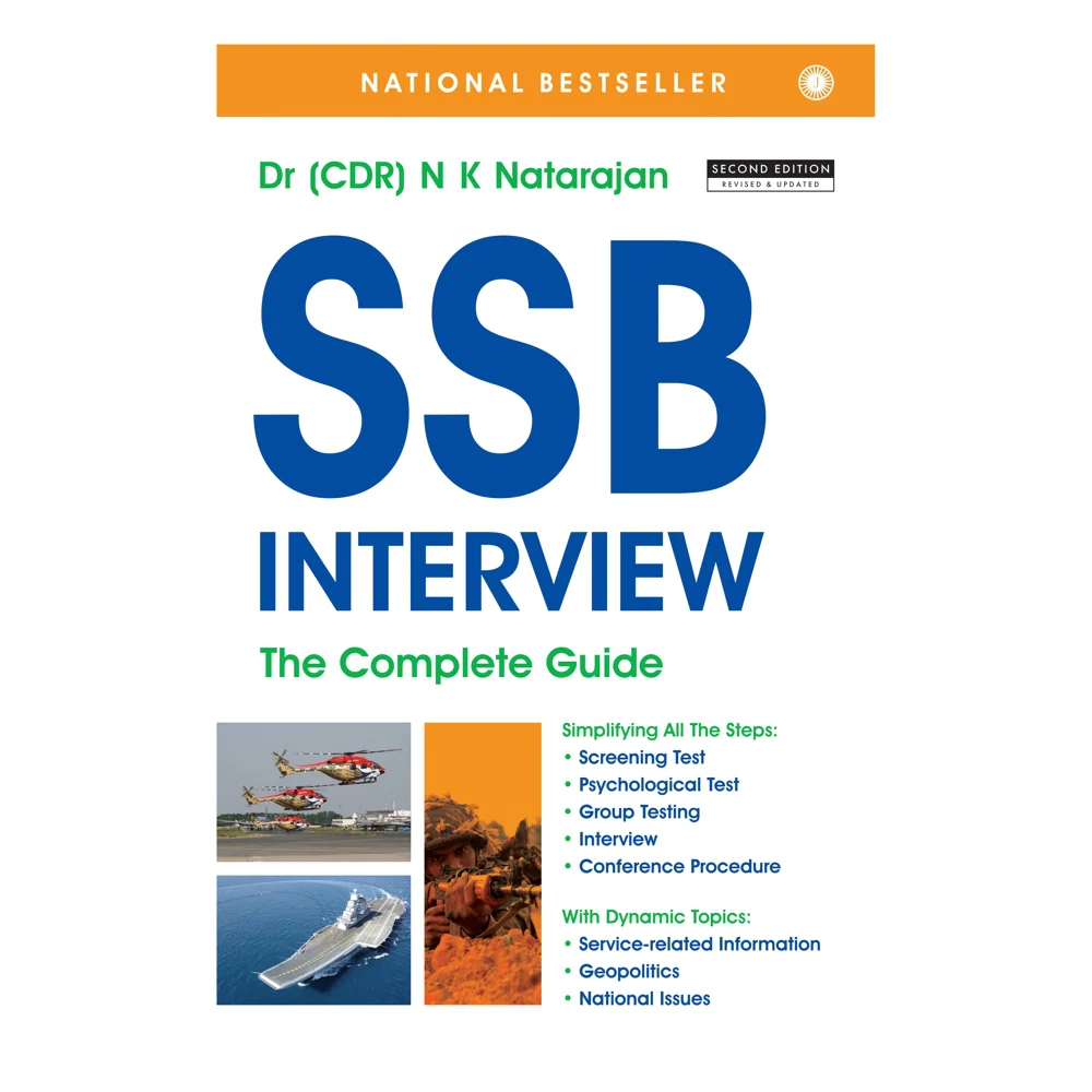 SSB Interview The Complete Guide Second Edition By Dr. (CDR) N K Natarajan | Jaico Publishing | Study Guides