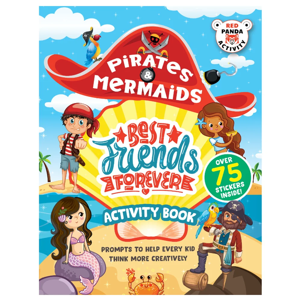 Pirates & Mermaids Best Friends Forever Activity Book By Red Panda | Children's Book