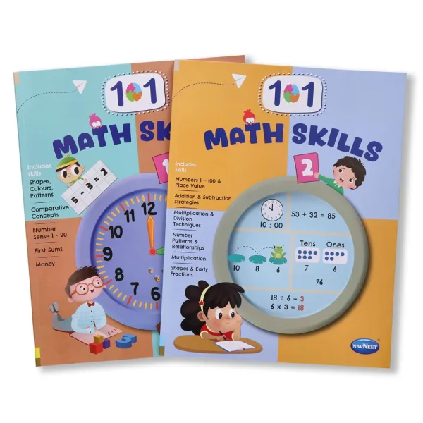 Navneet Math Skills And Handwriting 101 Activities Book 2-Pack Of 2