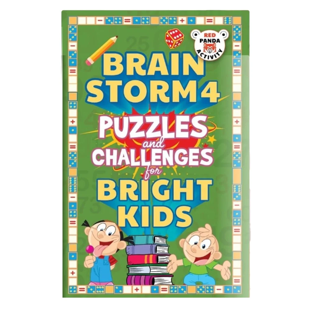 Brain Storm 4 Puzzles And Challenges For Bright Kids | Red Panda | Children's Book