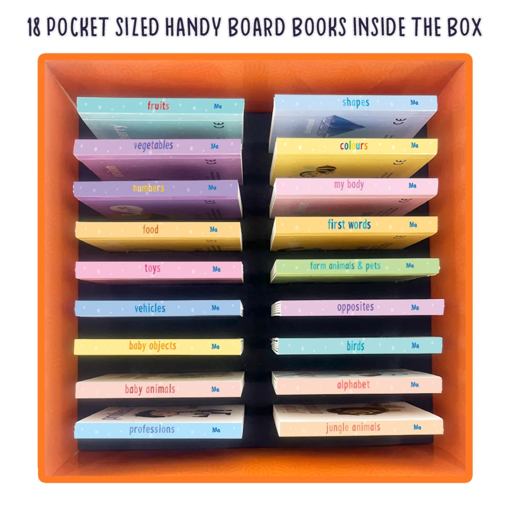 My First Baby Library - Box Set of 18 Board Books | Majestic | Early Learning Book